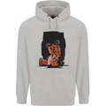 A Zombie Teddy Bear Halloween Childrens Kids Hoodie Sports Grey