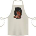 A Zombie Teddy Bear Halloween Cotton Apron 100% Organic Natural