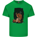 A Zombie Teddy Bear Halloween Mens Cotton T-Shirt Tee Top Irish Green