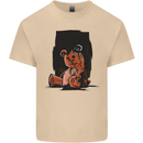 A Zombie Teddy Bear Halloween Mens Cotton T-Shirt Tee Top Sand