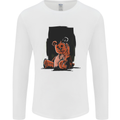 A Zombie Teddy Bear Halloween Mens Long Sleeve T-Shirt White