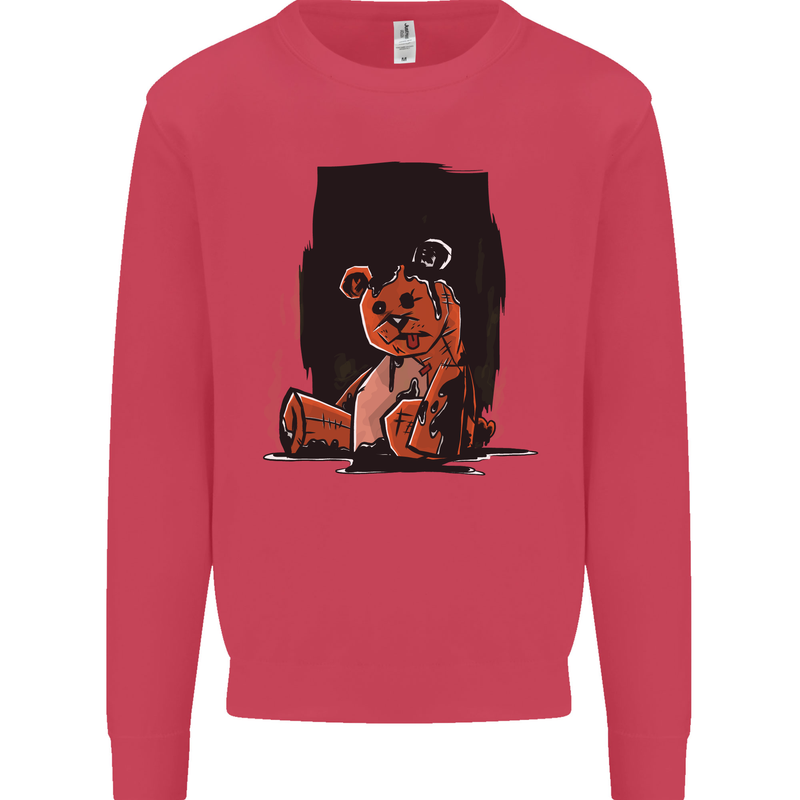 A Zombie Teddy Bear Halloween Mens Sweatshirt Jumper Heliconia