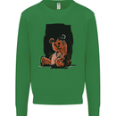 A Zombie Teddy Bear Halloween Mens Sweatshirt Jumper Irish Green