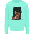 A Zombie Teddy Bear Halloween Mens Sweatshirt Jumper Peppermint