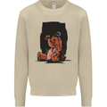A Zombie Teddy Bear Halloween Mens Sweatshirt Jumper Sand