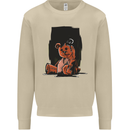 A Zombie Teddy Bear Halloween Mens Sweatshirt Jumper Sand