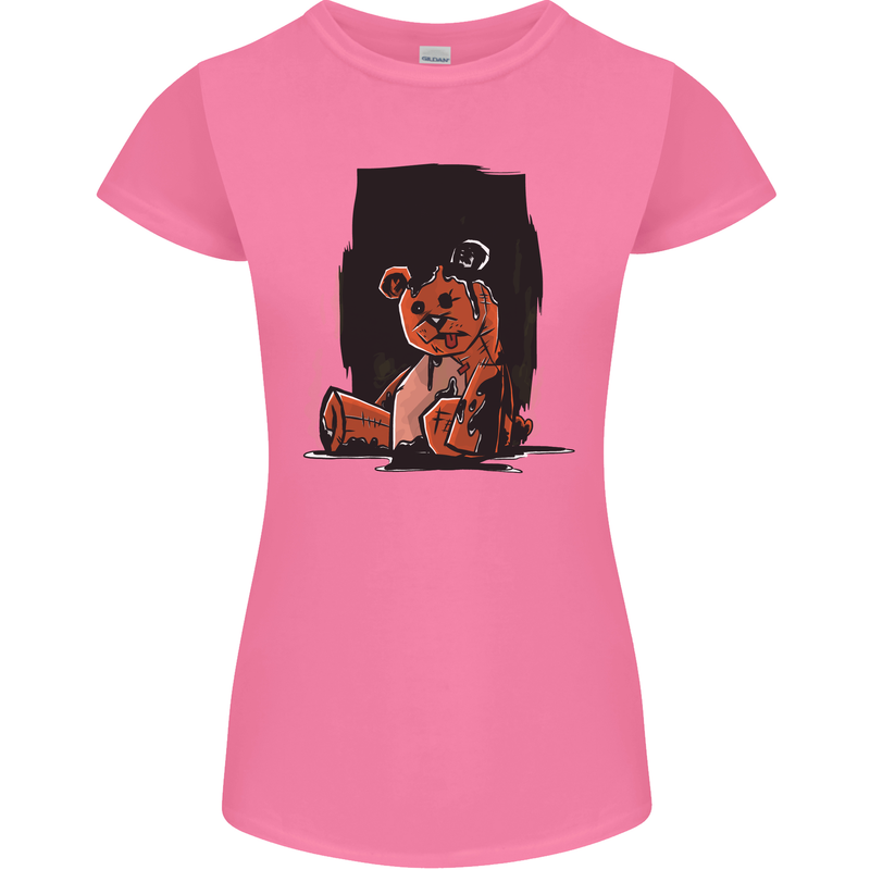 A Zombie Teddy Bear Halloween Womens Petite Cut T-Shirt Azalea