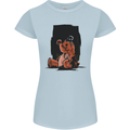 A Zombie Teddy Bear Halloween Womens Petite Cut T-Shirt Light Blue