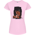 A Zombie Teddy Bear Halloween Womens Petite Cut T-Shirt Light Pink