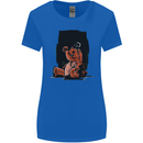A Zombie Teddy Bear Halloween Womens Wider Cut T-Shirt Royal Blue