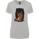A Zombie Teddy Bear Halloween Womens Wider Cut T-Shirt Sports Grey