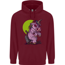 A Zombie Unicorn Funny Halloween Horror Childrens Kids Hoodie Maroon