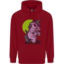 A Zombie Unicorn Funny Halloween Horror Childrens Kids Hoodie Red