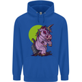 A Zombie Unicorn Funny Halloween Horror Childrens Kids Hoodie Royal Blue