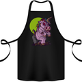 A Zombie Unicorn Funny Halloween Horror Cotton Apron 100% Organic Black