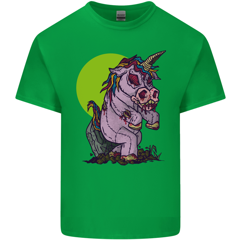 A Zombie Unicorn Funny Halloween Horror Kids T-Shirt Childrens Irish Green