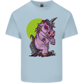 A Zombie Unicorn Funny Halloween Horror Kids T-Shirt Childrens Light Blue