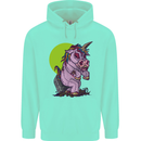 A Zombie Unicorn Funny Halloween Horror Mens 80% Cotton Hoodie Peppermint