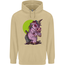 A Zombie Unicorn Funny Halloween Horror Mens 80% Cotton Hoodie Sand