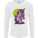 A Zombie Unicorn Funny Halloween Horror Mens Long Sleeve T-Shirt White