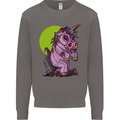 A Zombie Unicorn Funny Halloween Horror Mens Sweatshirt Jumper Charcoal