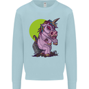 A Zombie Unicorn Funny Halloween Horror Mens Sweatshirt Jumper Light Blue