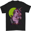 A Zombie Unicorn Funny Halloween Horror Mens T-Shirt Cotton Gildan Black