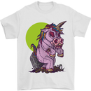 A Zombie Unicorn Funny Halloween Horror Mens T-Shirt Cotton Gildan White