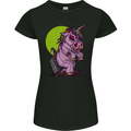 A Zombie Unicorn Funny Halloween Horror Womens Petite Cut T-Shirt Black