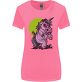 A Zombie Unicorn Funny Halloween Horror Womens Wider Cut T-Shirt Azalea