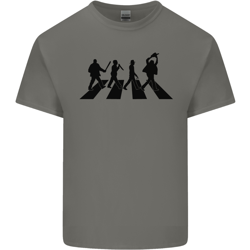 Abbey Road Killer Funny Halloween Horror Mens Cotton T-Shirt Tee Top Charcoal