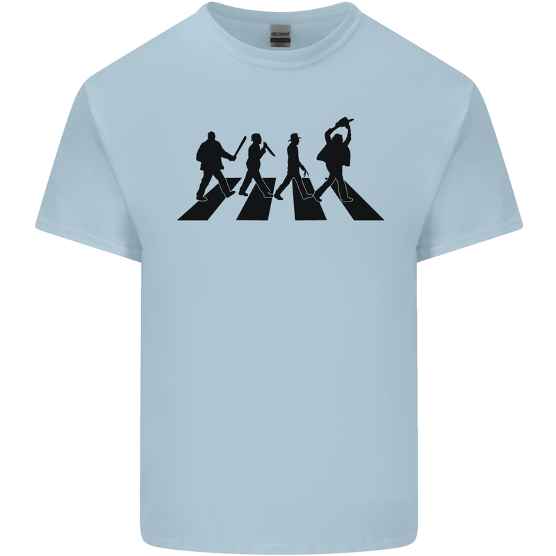 Abbey Road Killer Funny Halloween Horror Mens Cotton T-Shirt Tee Top Light Blue