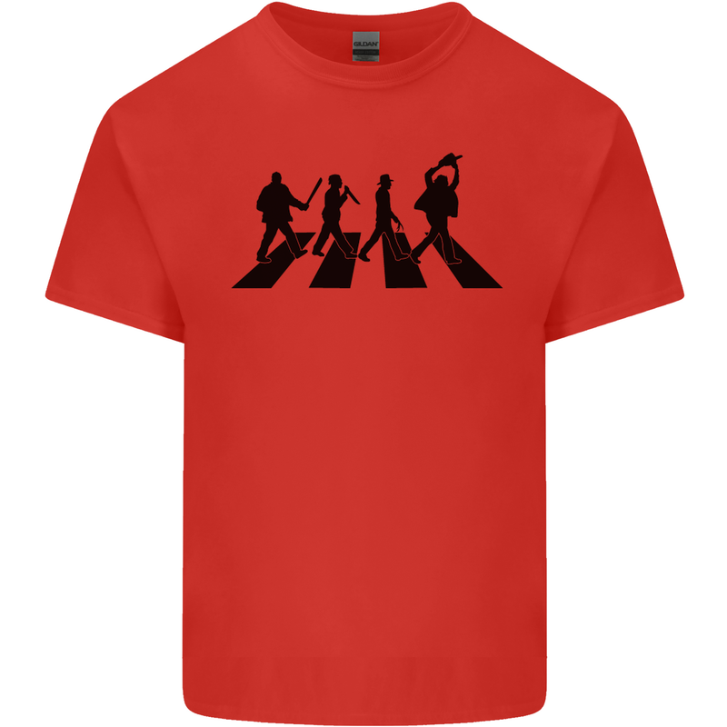 Abbey Road Killer Funny Halloween Horror Mens Cotton T-Shirt Tee Top Red