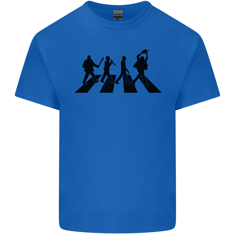Abbey Road Killer Funny Halloween Horror Mens Cotton T-Shirt Tee Top Royal Blue