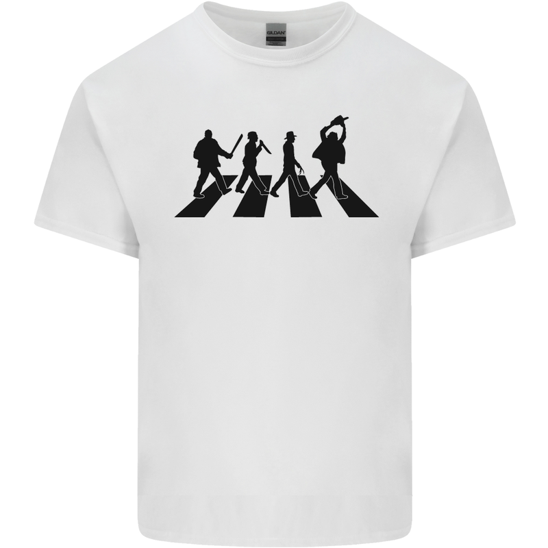 Abbey Road Killer Funny Halloween Horror Mens Cotton T-Shirt Tee Top White