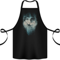 Abstract Art Woman Cotton Apron 100% Organic Black
