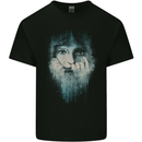 Abstract Art Woman Kids T-Shirt Childrens Black