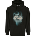 Abstract Art Woman Mens 80% Cotton Hoodie Black