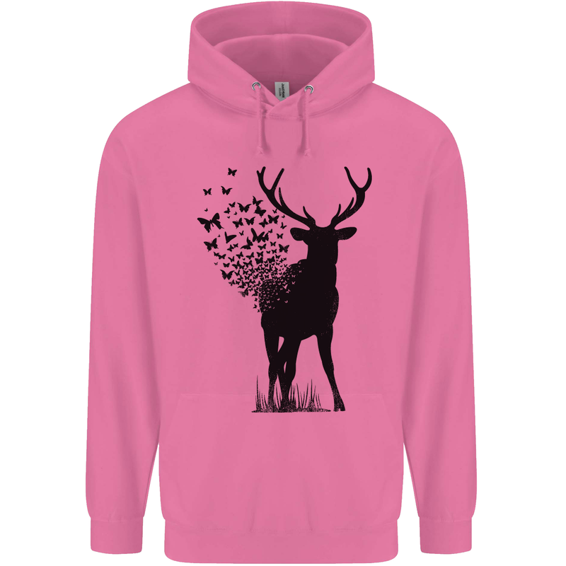 Abstract Butterfly Deer Ecology Environment Childrens Kids Hoodie Azalea