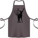 Abstract Butterfly Deer Ecology Environment Cotton Apron 100% Organic Dark Grey