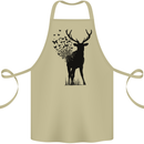 Abstract Butterfly Deer Ecology Environment Cotton Apron 100% Organic Khaki