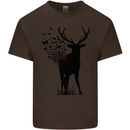 Abstract Butterfly Deer Ecology Environment Kids T-Shirt Childrens Chocolate