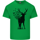Abstract Butterfly Deer Ecology Environment Kids T-Shirt Childrens Irish Green