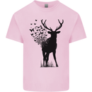 Abstract Butterfly Deer Ecology Environment Kids T-Shirt Childrens Light Pink