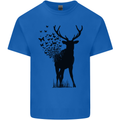 Abstract Butterfly Deer Ecology Environment Kids T-Shirt Childrens Royal Blue