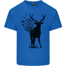 Abstract Butterfly Deer Ecology Environment Kids T-Shirt Childrens Royal Blue