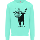 Abstract Butterfly Deer Ecology Environment Mens Sweatshirt Jumper Peppermint