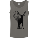 Abstract Butterfly Deer Ecology Environment Mens Vest Tank Top Charcoal