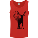 Abstract Butterfly Deer Ecology Environment Mens Vest Tank Top Red