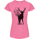 Abstract Butterfly Deer Ecology Environment Womens Petite Cut T-Shirt Azalea